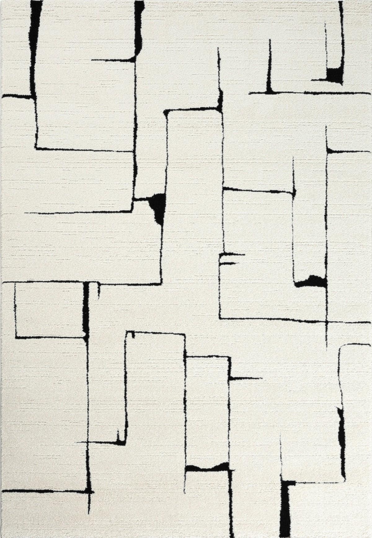 Webteppich Elio Creme ca. 80x150cm - Creme, Basics, Textil (80/150cm)