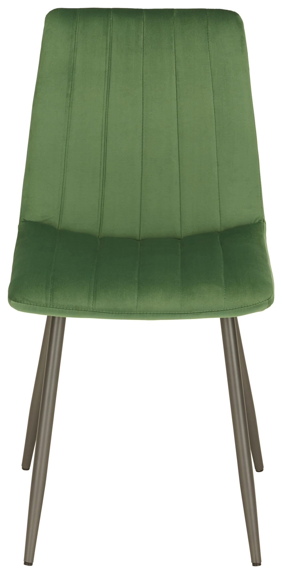 Stol Lisa, Zelena - zelena/antracit, Trendi, kovina/tekstil (45/88/56cm) - Mömax