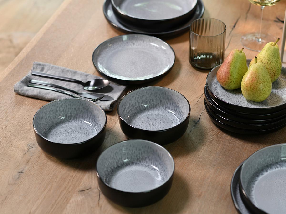 Set Skodelic Za Kosmiče Nordic Fjord Frost, 6-Delni - svetlo siva, Trend, keramika (15cm) - Creatable