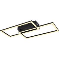 LED-Deckenleuchte Rufio max. 24 Watt - Opal/Schwarz, Modern, Kunststoff/Metall (52/24,2/6,2cm) - Premium Living