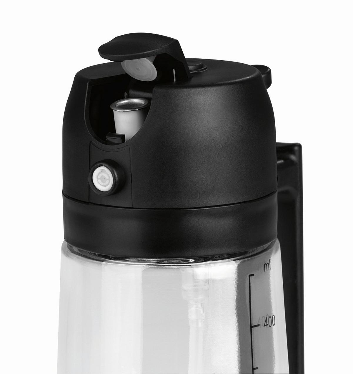 Ölsprüher Gourmetmaxx Schwarz ca. 470ml - Transparent, KONVENTIONELL, Glas/Kunststoff