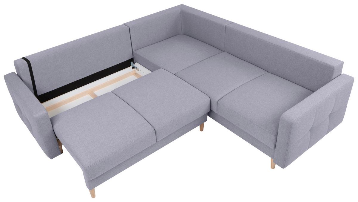 Coltar NORET - gri deschis, Konventionell, textil (242/242cm) - Modern Living