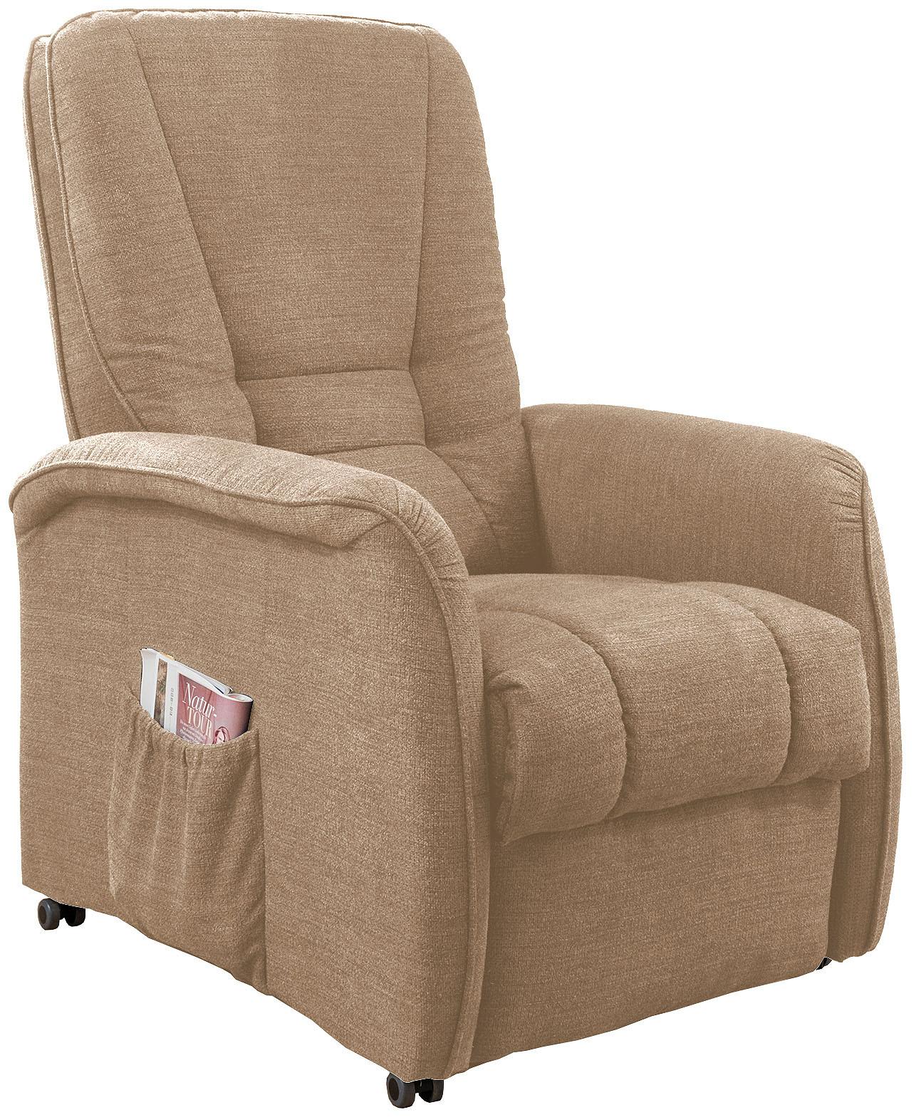 Relaxsessel Harry Hellbraun Nylon/Struktur - Hellbraun/Dunkelgrün, Design, Kunststoff/Textil (77/107/88cm) - Livetastic