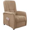 Relaxsessel Harry Hellbraun Nylon/Struktur - Hellbraun/Dunkelgrün, Design, Kunststoff/Textil (77/107/88cm) - Livetastic