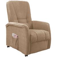 Relaxsessel Harry Hellbraun Nylon/Struktur - Hellbraun/Dunkelgrün, Design, Kunststoff/Textil (77/107/88cm) - Livetastic