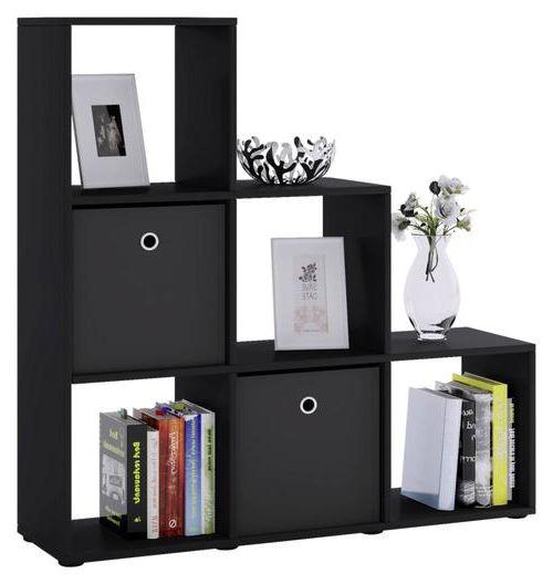 Standregal in Schwarz Nitas - Schwarz, KONVENTIONELL, Holzwerkstoff/Kunststoff (107,5/104,5/29cm) - MID.YOU