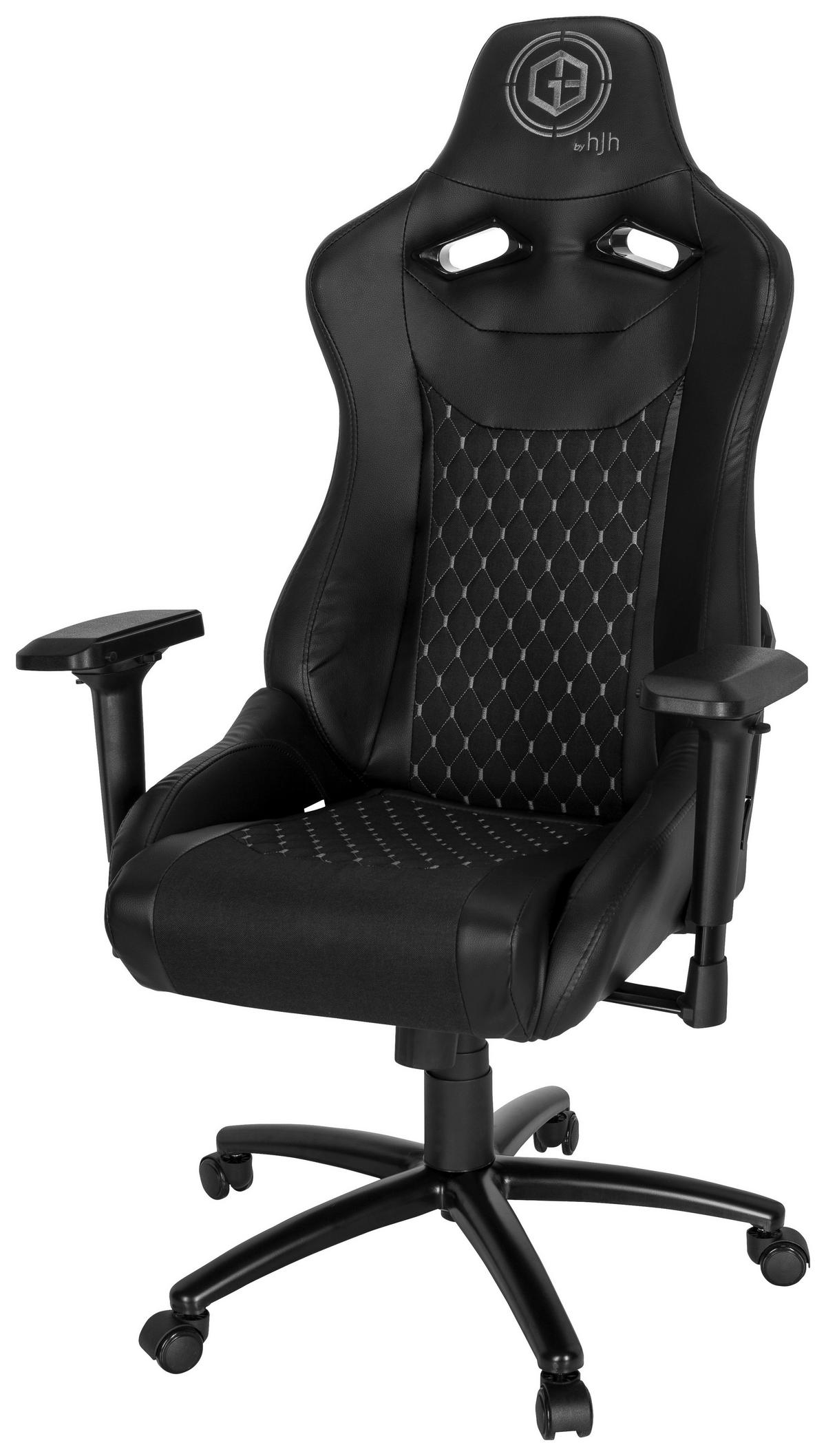 Gaming Stol Gamebreaker Sx 04, Črna - črna/bela, Moderno, kovina/umetna masa (74/137/66cm) - MID.YOU