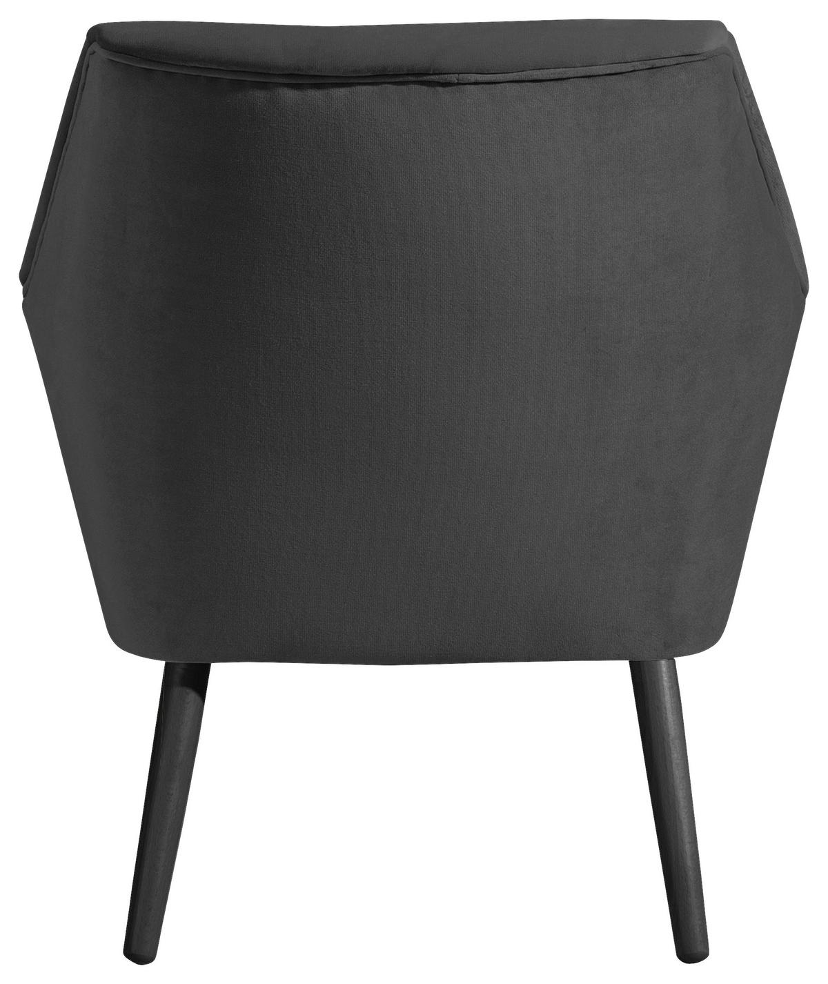 SESSEL ALEGRO - Anthrazit/Schwarz, Design, Holz/Textil (67/81/71cm) - Max Winzer