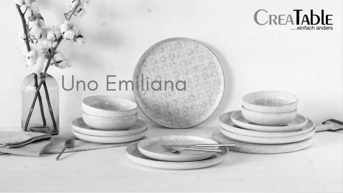 Jedilni Servis Emiliana Blue, 12-Delni - svetlo modra/krem barve, Basics, keramika - Creatable