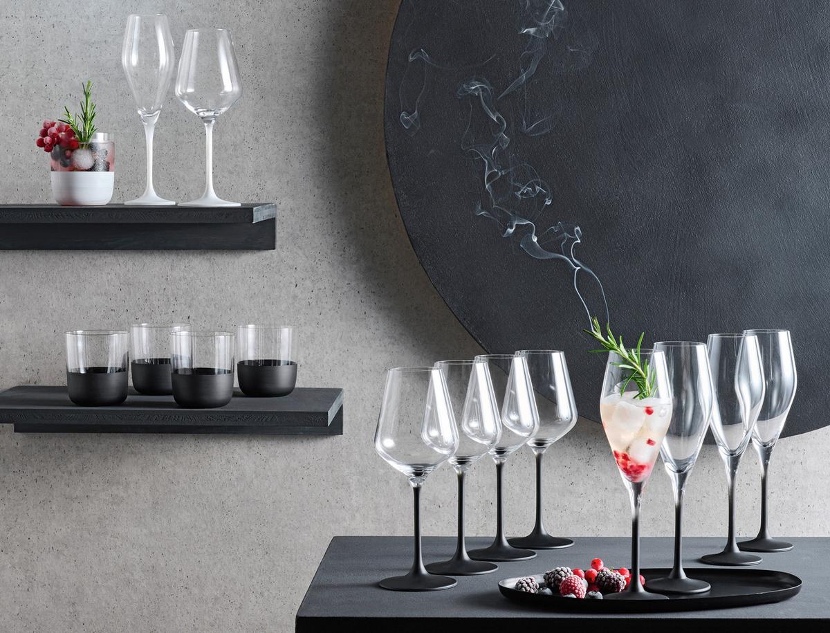 KOMPLET SZKŁA STOŁOWEGO 11-3799-8250 VILLEROY&BOCH - przejrzysty/biały, Konventionell, szkło (250ml) - Villeroy & Boch