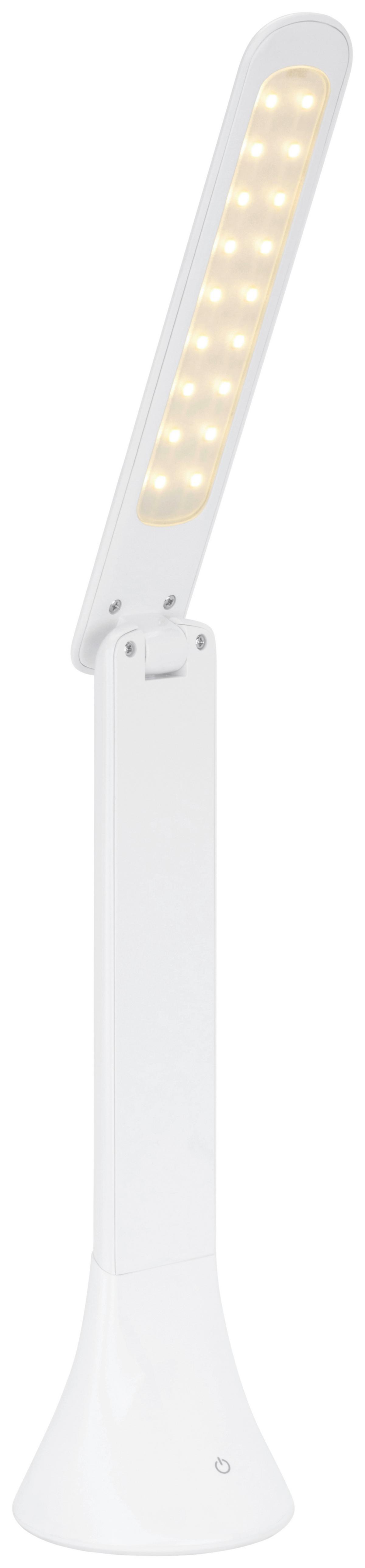 Led Íróasztali Lámpa Uff - fehér, Modern, műanyag (7,8/7,8/24,8cm) - Mömax