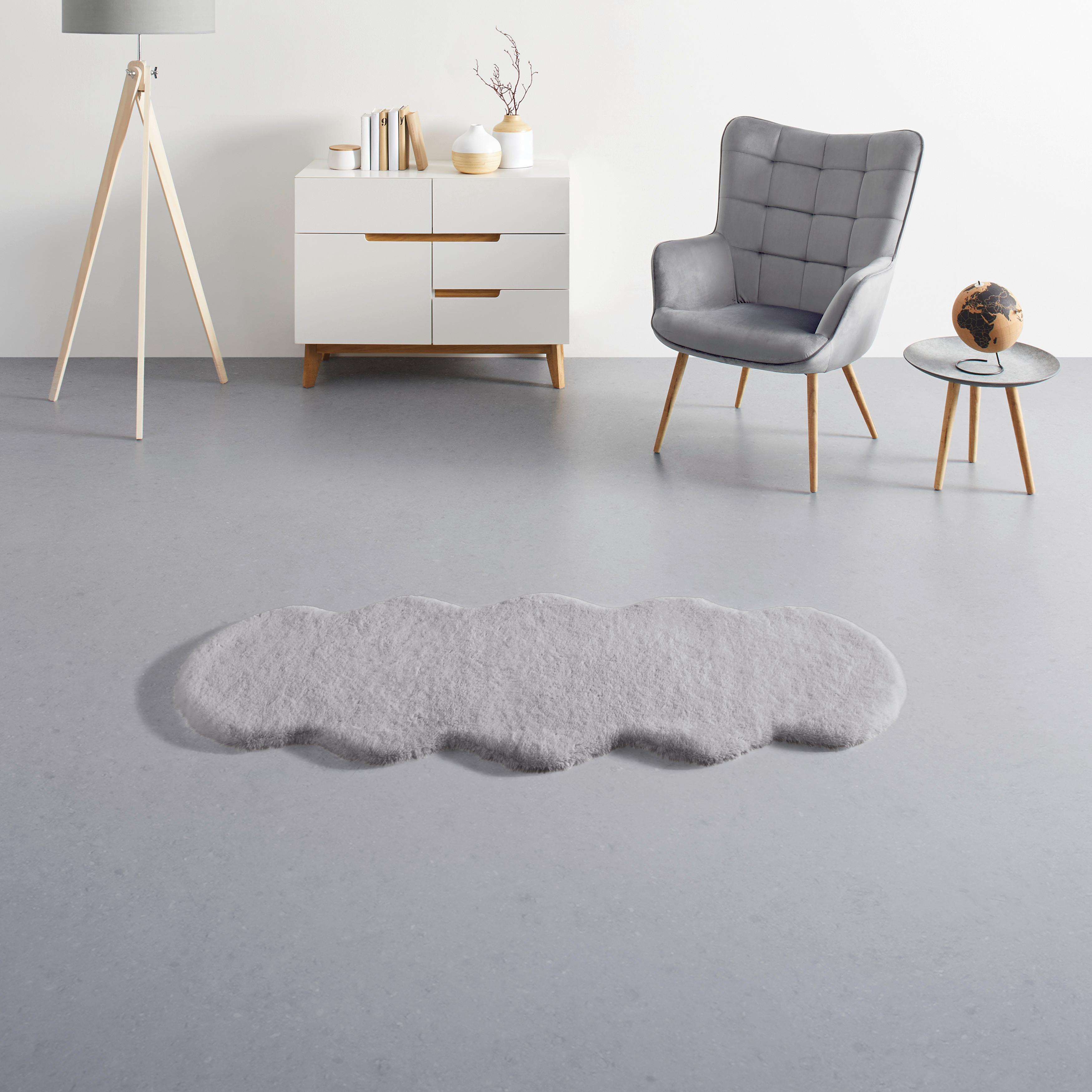 Kunstfell Nico 2 in Grau ca. 60x150cm - Grau, KONVENTIONELL, Fell (60/150cm) - Mömax