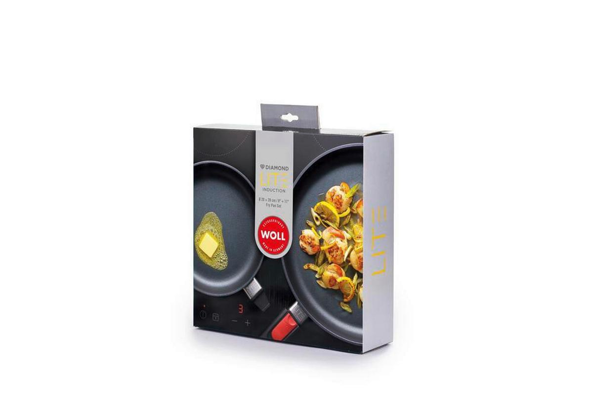 ZESTAW PATELNI NB-DPI-SET-0003 - czarny, Basics, metal (20+28cm) - WOLL