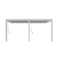PERGOLA DELUXE 3,6X5,3M WEISS - Weiss, Basics, Metall (530/255/360cm) - Gardenson