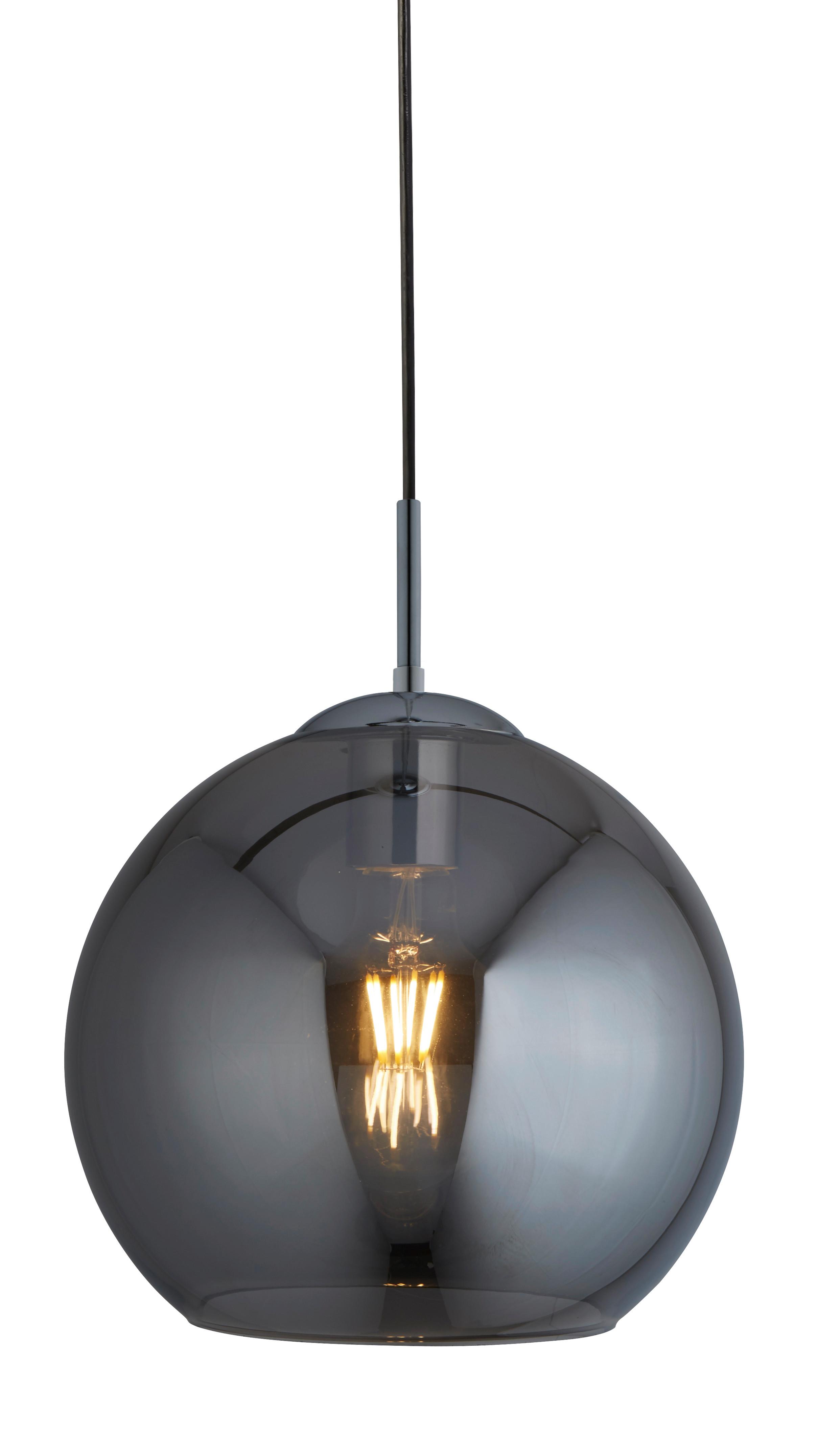 Függőlámpa 1621sm Balls - krómszínű, Trend, üveg/fém (25/120cm) - Searchlight