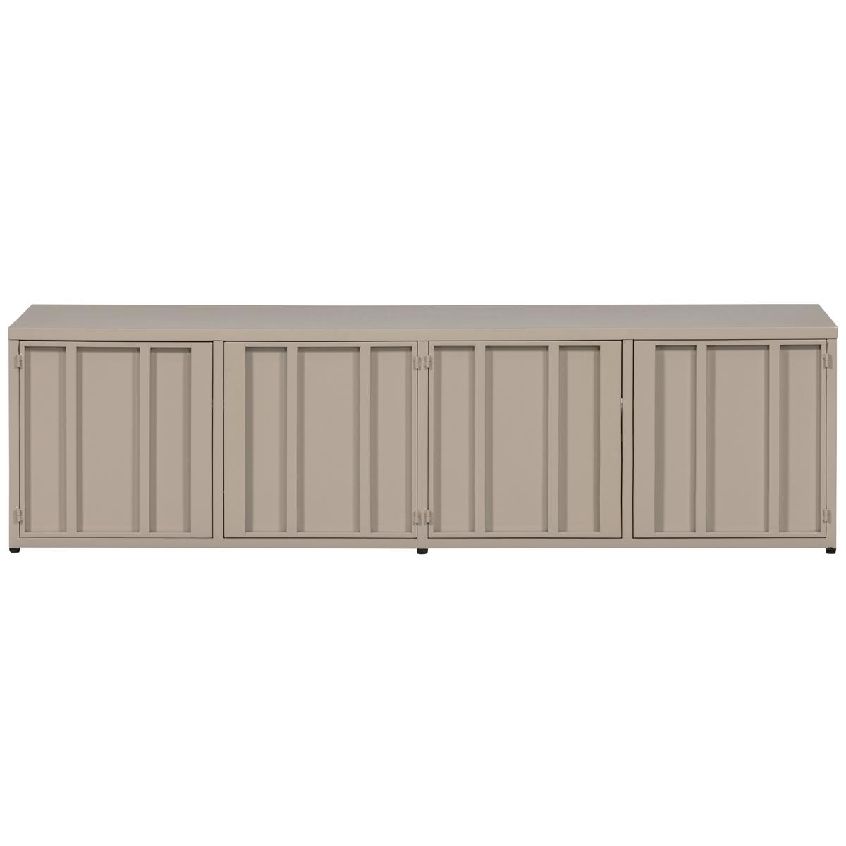 Lowboard Level Sandfarben - Sandfarben, Design, Metall (160/44/44cm) - Livetastic