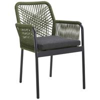 FOTEL OGRODOWY HELA - zielony/czarny, Design, metal/tkanina (57/89/60cm) - Mömax