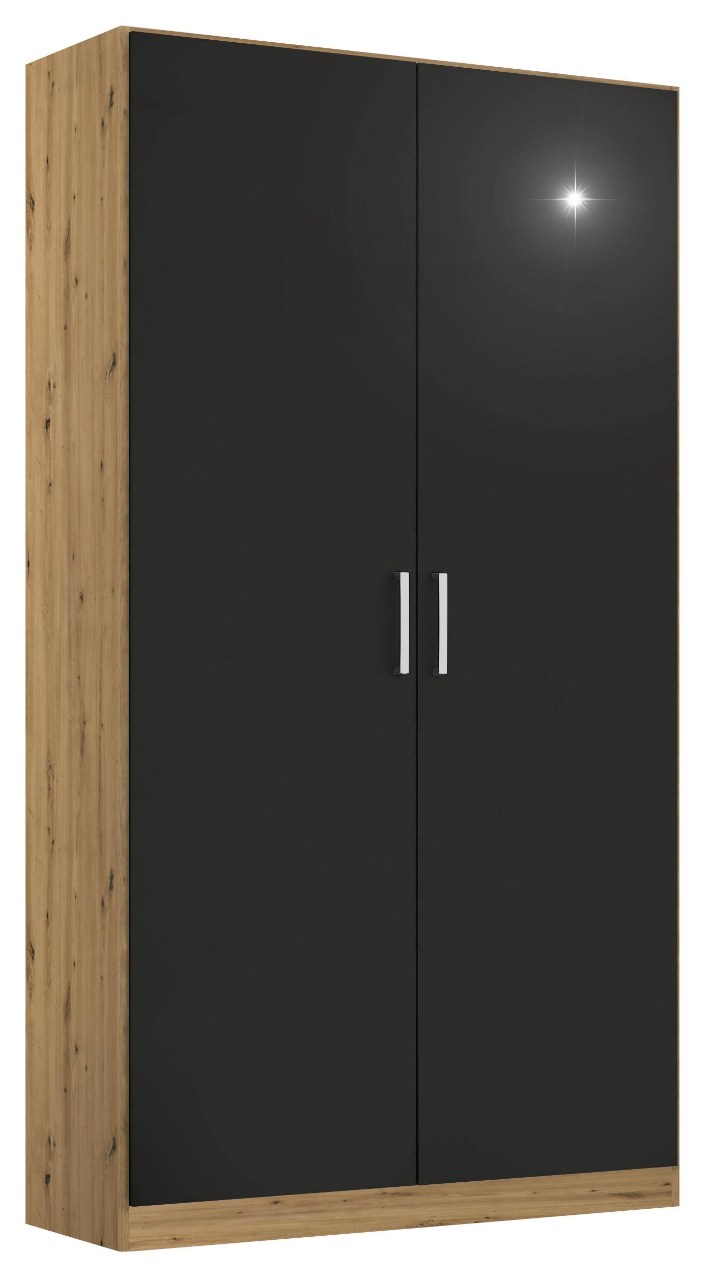 Ormar S Klasičnim Vratima Berlin - siva/hrast Artisan, Moderno, drvni materijal/plastika (91/210/54cm) - Modern Living