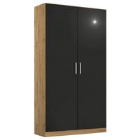 Ormar S Klasičnim Vratima Berlin - siva/hrast Artisan, Moderno, drvni materijal/plastika (91/197cm) - Modern Living