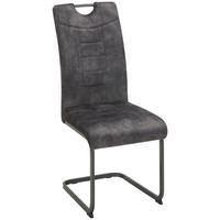 Szánkótalpas Szék Ruby 2 - antracit/szürke, Modern, textil/fém (43/100/58cm) - Mömax