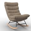 GUNGFÅTÖLJ DEVIN - ljusbrun/naturfärgad, Modern, metall/trä (71/100/106cm)