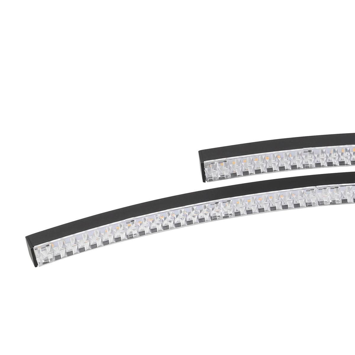 Deckenleuchte 99801_lejias - Transparent/Schwarz, Design, Kunststoff/Metall (78/8/9,7cm) - Eglo
