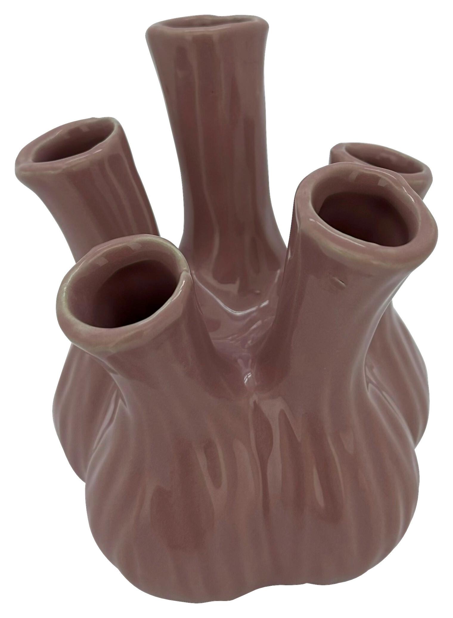 Dekovase Polly Lila - Lila, MODERN, Keramik (13.5/13.5/16cm) - Mömax