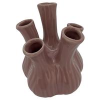 Dekovase Polly Lila - Lila, MODERN, Keramik (13.5/13.5/16cm) - Mömax