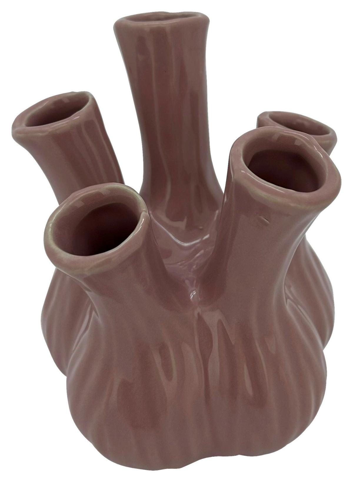 Dekovase Polly Lila - Lila, MODERN, Keramik (13.5/13.5/16cm) - Mömax