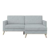Coltar CARINI - argintiu/crem, Basics, textil (222/152cm) - Modern Living