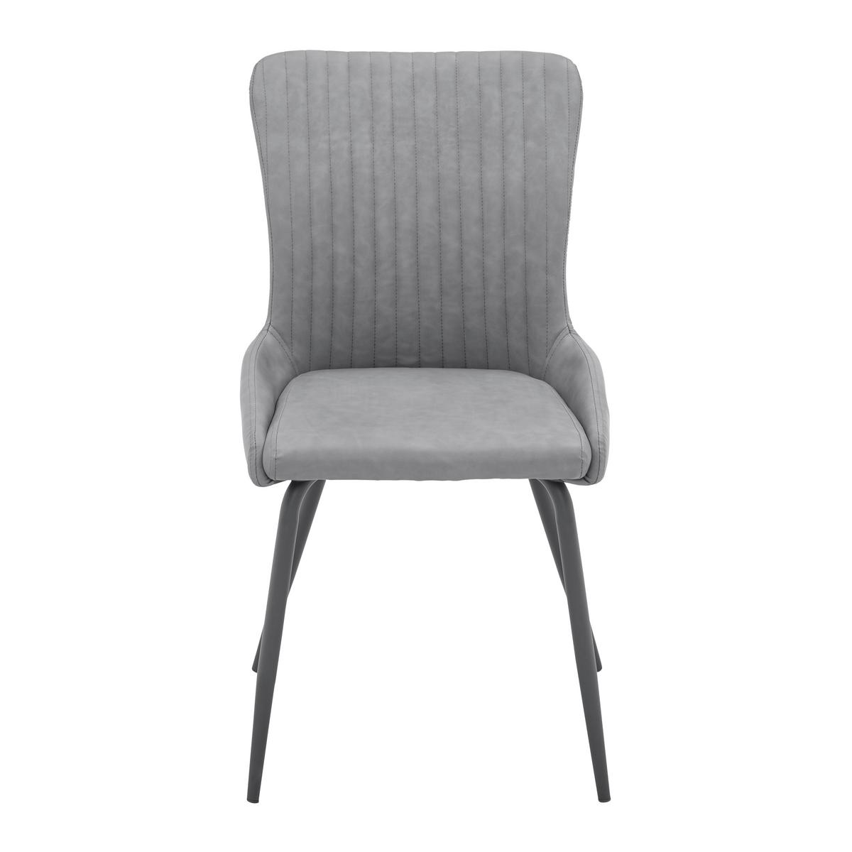 KRZESŁO PIPPO - czarny/szary, Modern, metal/tkanina (60/86/45cm) - Bessagi Home