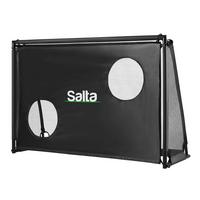 FUßBALLTOR SALTA LEGEND MIT TORWAND - Schwarz, KONVENTIONELL, Kunststoff/Metall (180/120/60cm) - Salta