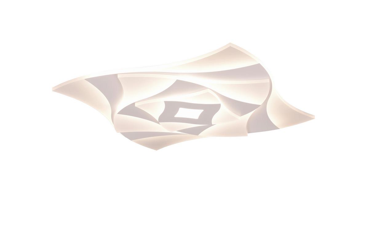LED-Deckenleuchte Akita Weiß max. 56 Watt - Weiß, Design, Kunststoff/Metall (48/48/5,5cm) - Trio Leuchten