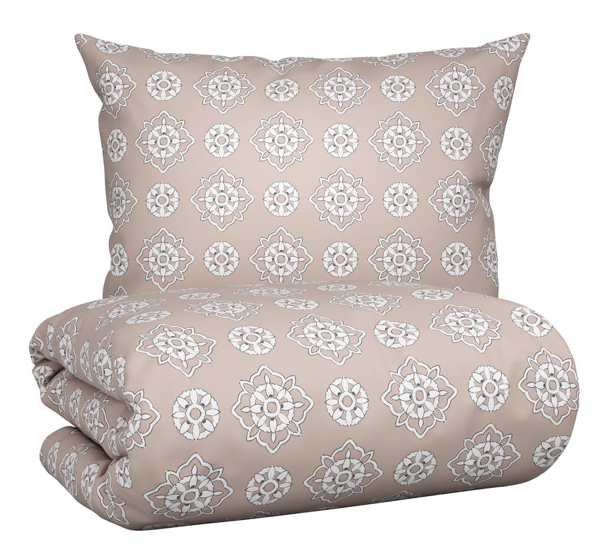 Bettwäsche Amba ca. 160x210 cm - Flieder/Rosa, Textil (160/210cm) - Modern Living