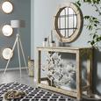 Konsole in Naturfarben/Alufarben - Alufarben/Naturfarben, LIFESTYLE, Holz/Metall (122/85/38cm) - Premium Living Konsole in Naturfarben/Alufarben - Alufarben/Naturfarben, LIFESTYLE, Holz/Metall (122/85/38cm) - Premium Living