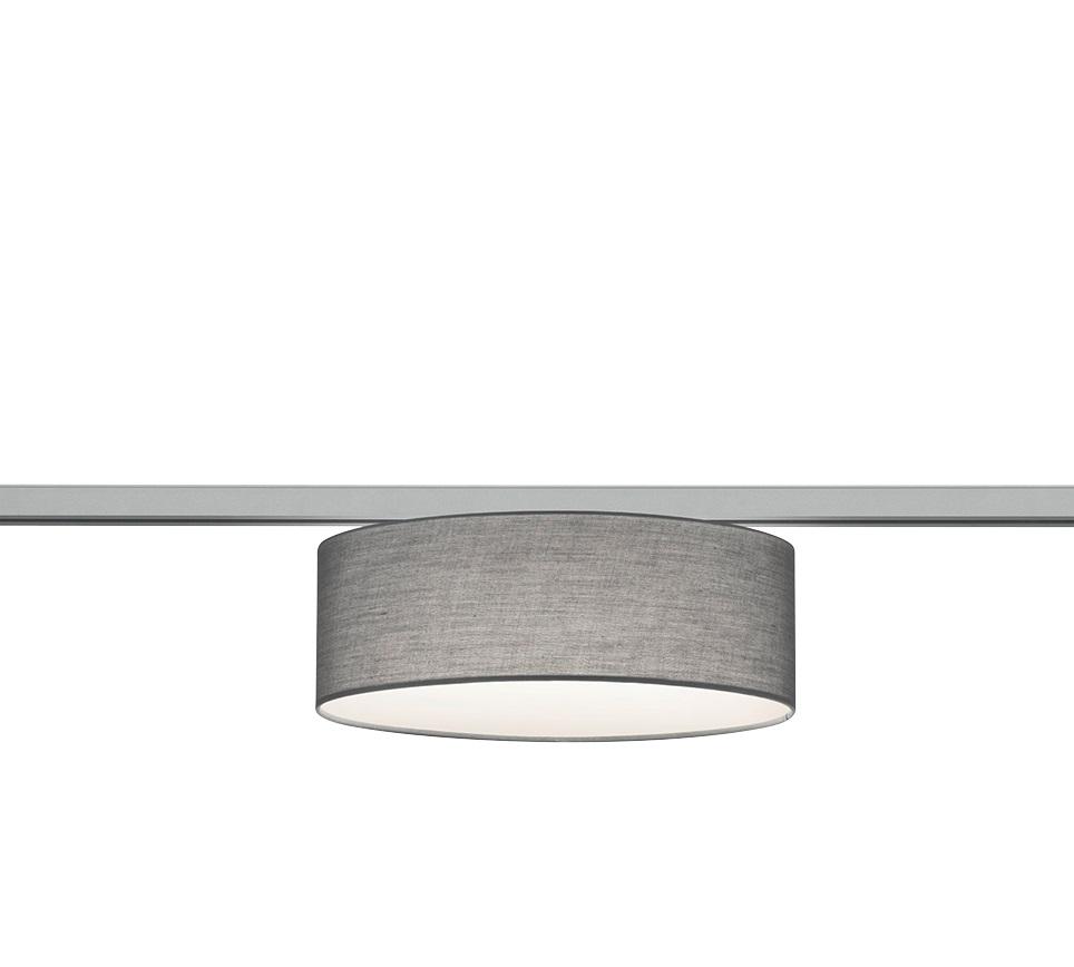 Schienensystem-Hängeleuchte Hotel Duoline Grau max. 25 W - Grau, Basics, Textil (30/16,3cm) - Trio Leuchten