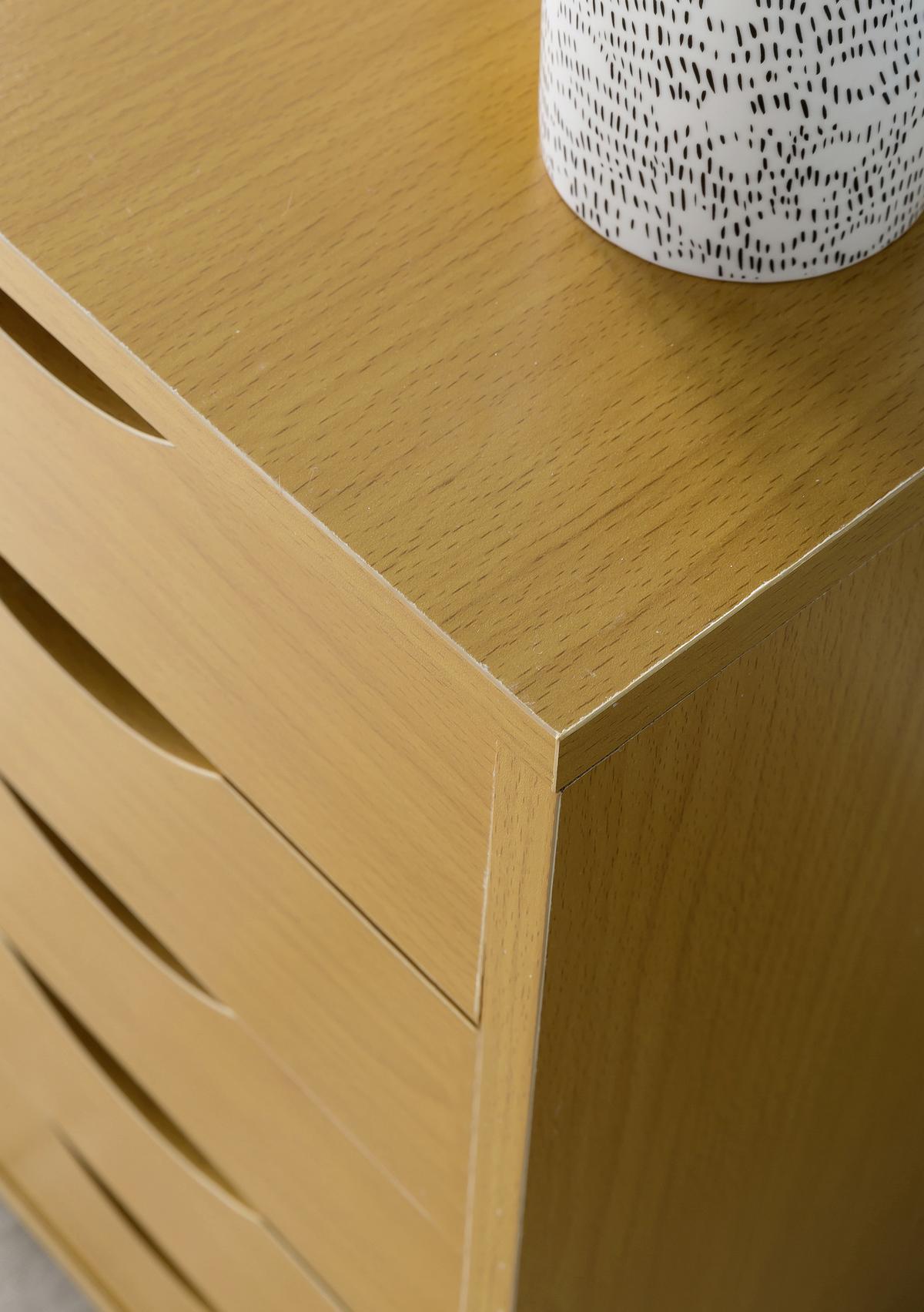Predalnik Na Kolescih Rollcontainer, Bukev - barve bukve, Konvencionalno, umetna masa/leseni material (33/68/38cm) - MID.YOU