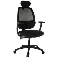 Pisarniški Stol Ri-cover, Črna - črna, Moderno, umetna masa/tekstil (66cm) - MID.YOU