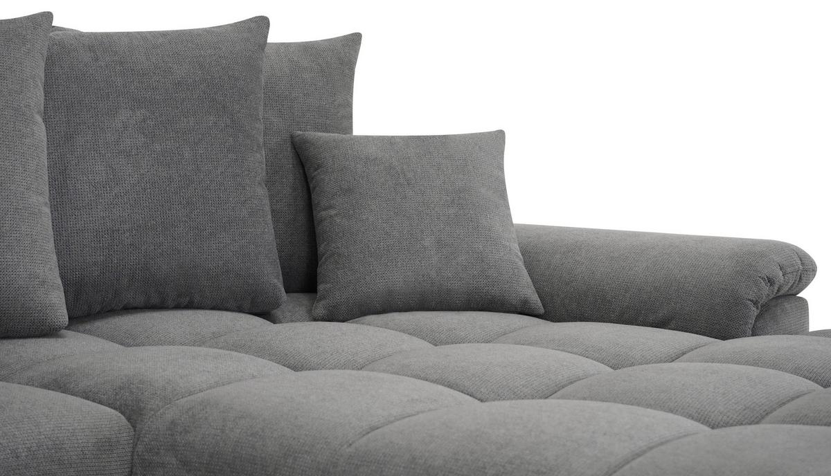 Sarokkanapé Erice - sötétszürke, Design, textil (312/198cm) - Livetastic