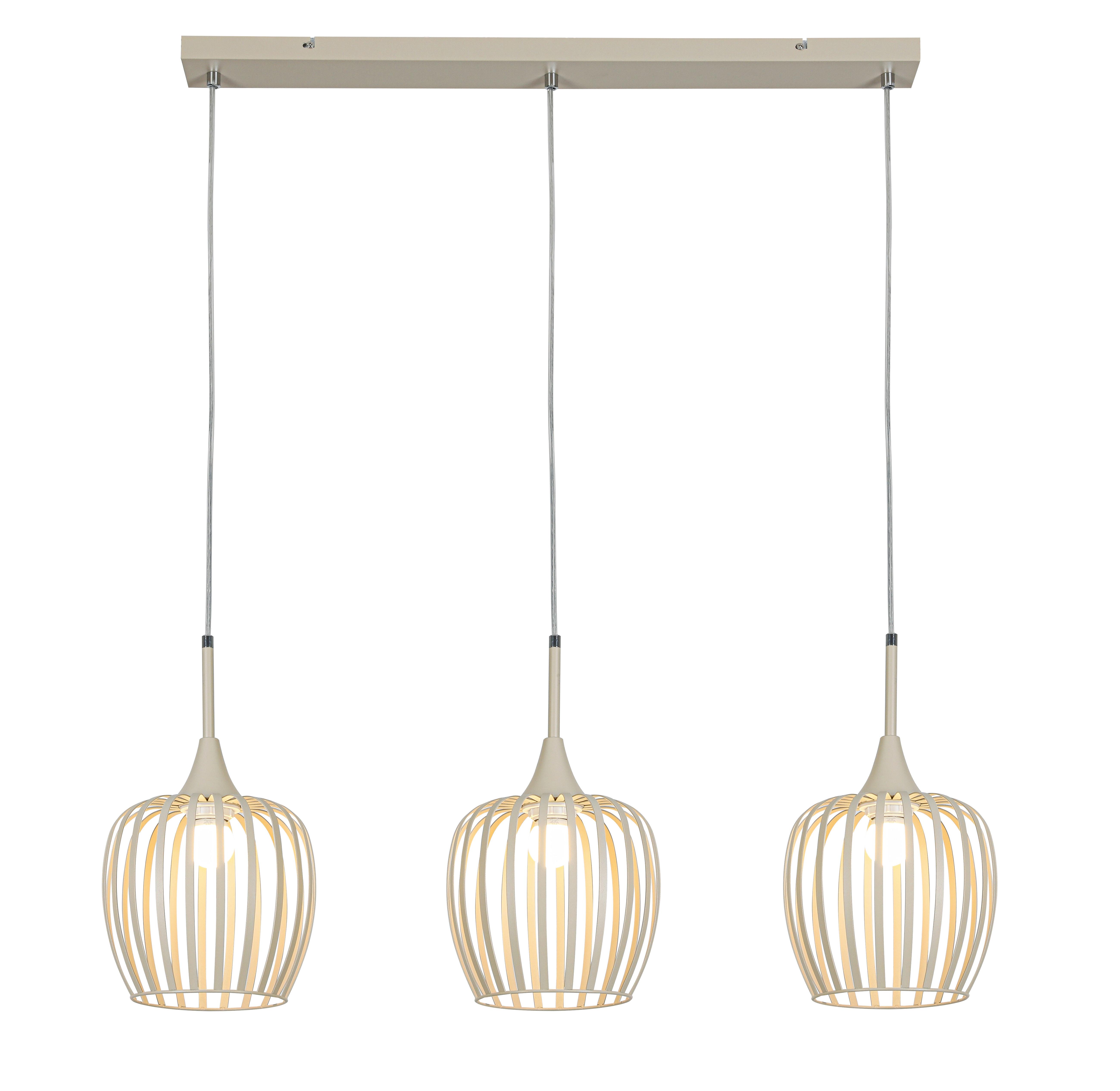 HÄNGLAMPA MARTIN - sandfärgad, Modern, metall/plast (90/21/150cm) - Mömax