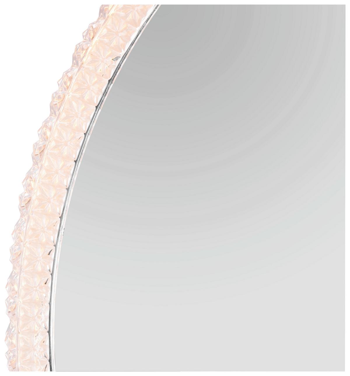 Leuchtspiegel in Transparent - Transparent, MODERN, Glas/Kunststoff (80cm) - Premium Living