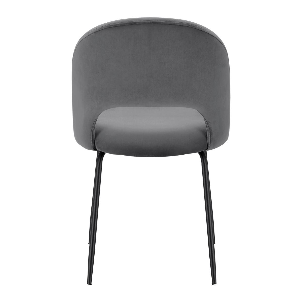 KRZESŁO ROMY - czarny/szary, Modern, metal/tkanina (51/88/58cm) - Bessagi Home