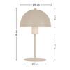 LAMPE DE TABLE JERTZ - Beige, KONVENTIONELL, métal/matière synthétique (18/18/30cm) - Mömax