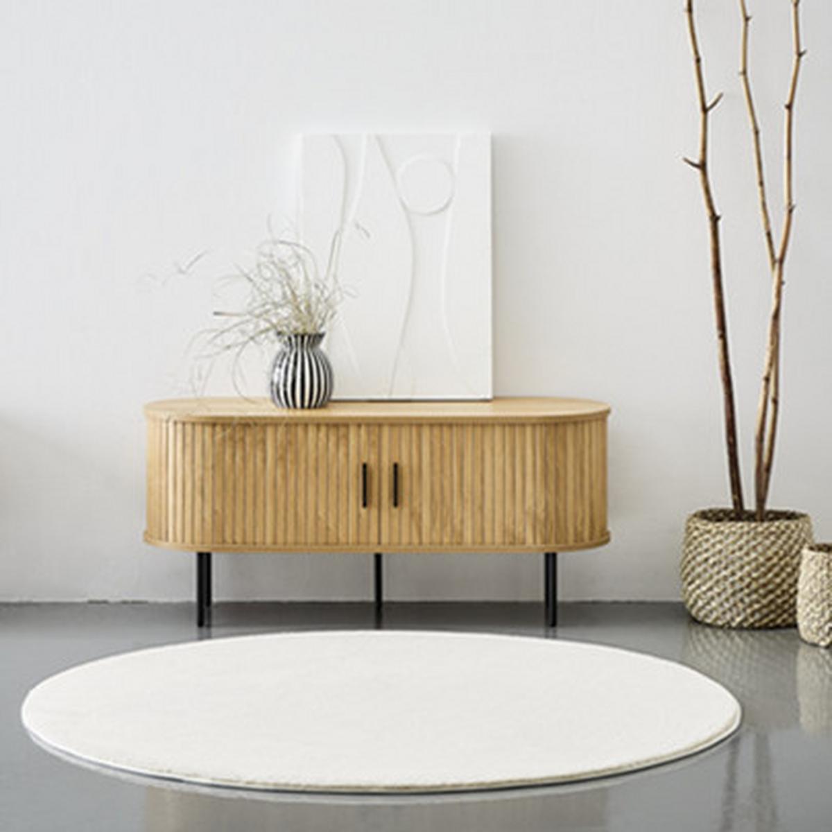 KOMODA NISKA GINI - kolor dębowy/czarny, Design, materiał drewnopochodny/metal (120/55/40cm) - Xora