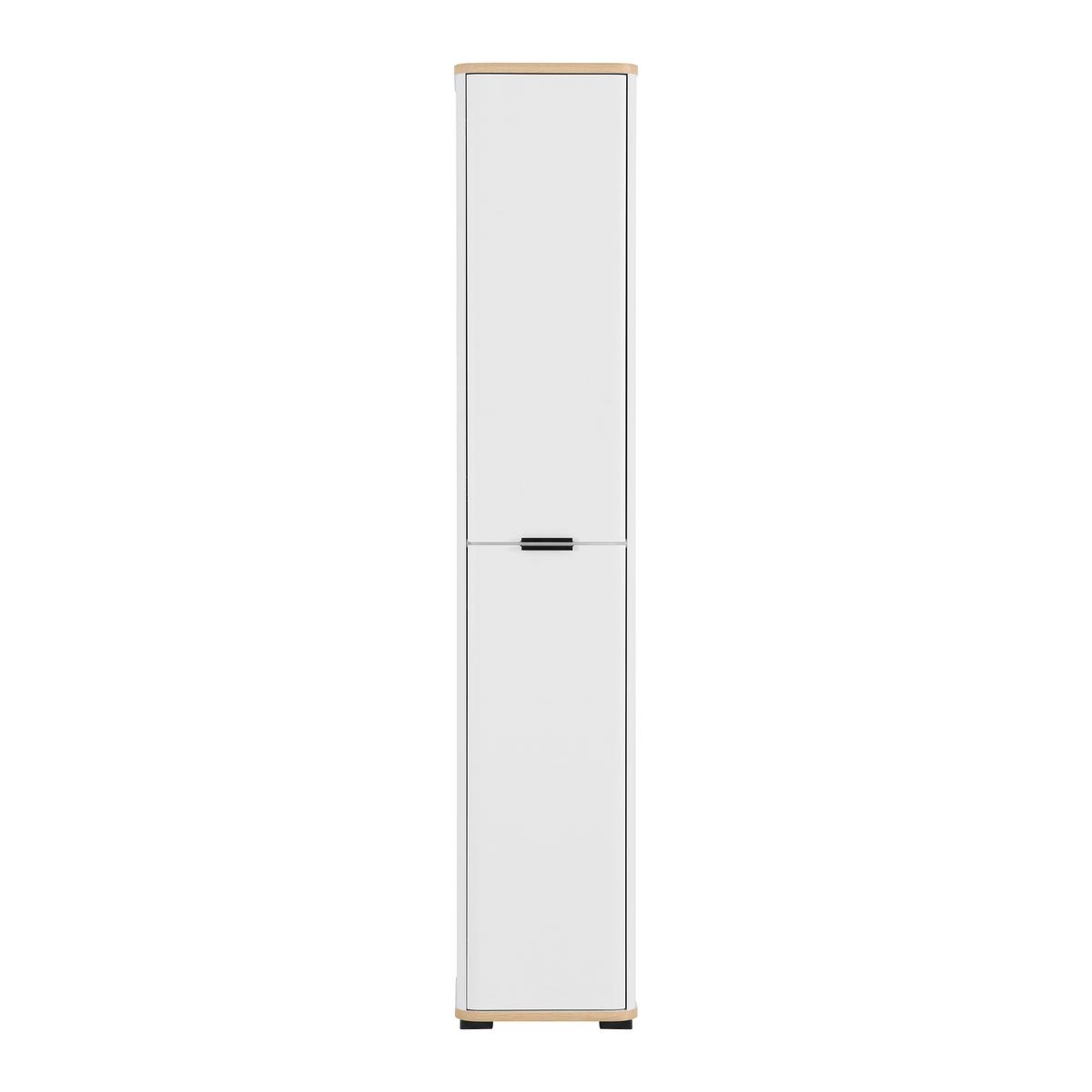 Vioski Element Elias -Exklusiv- - bijela/crna, Moderno, staklo/drvni materijal (35/180/35cm) - Mömax