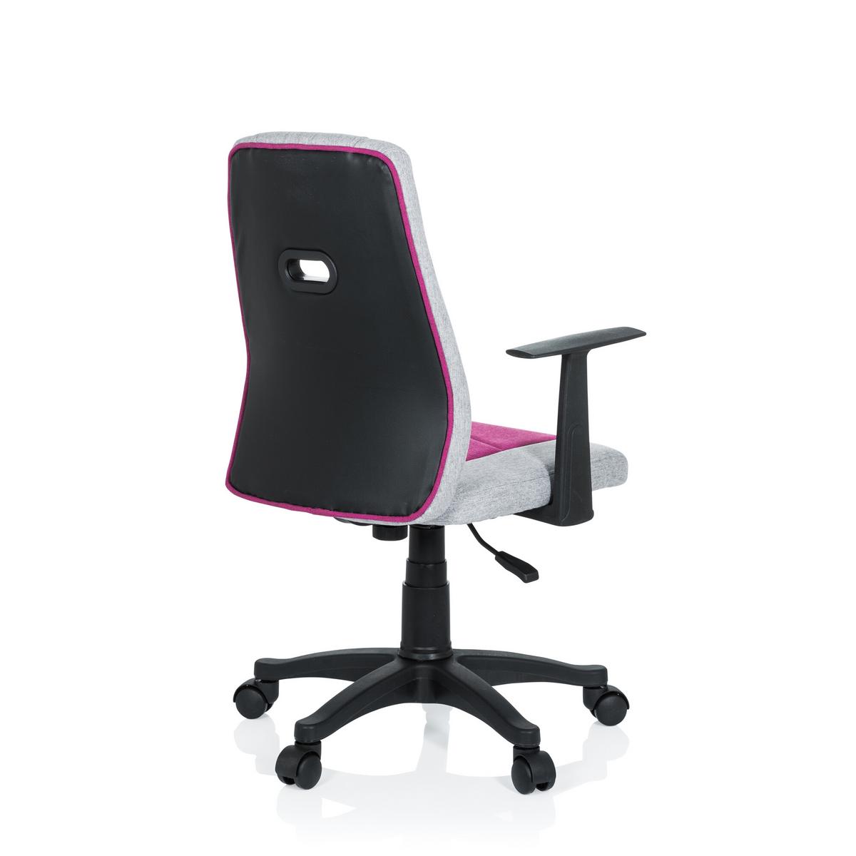 Mladinski Vrtljivi Stol Kiddy Extra, Siva, Roza - pink/siva, Basics, umetna masa (55/95-105/45cm) - MID.YOU