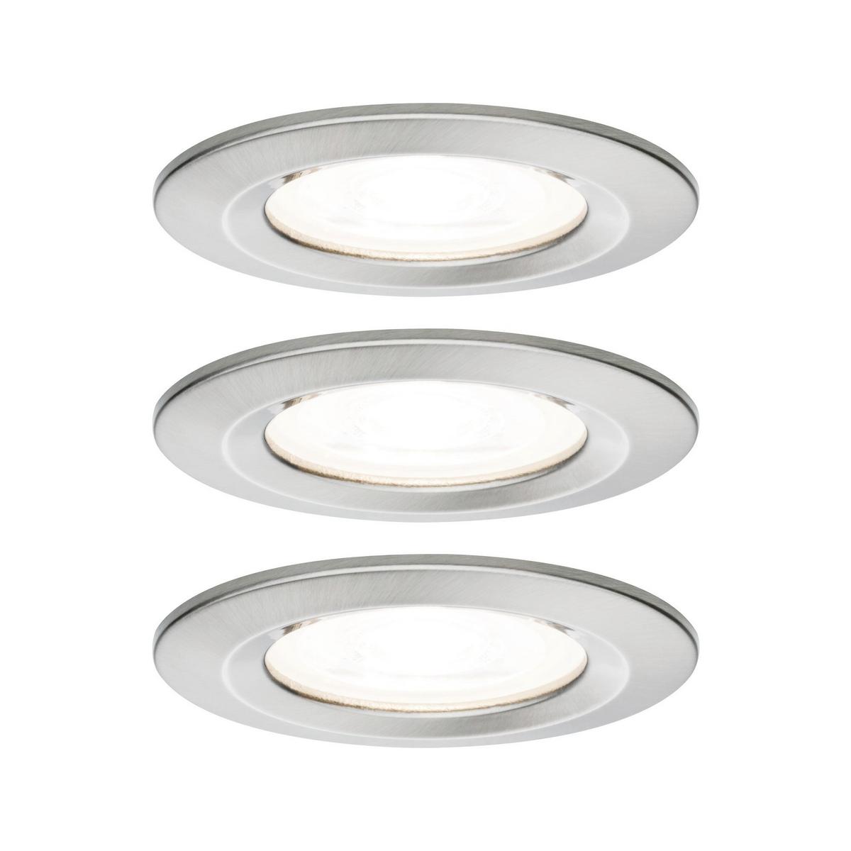 Deckenleuchte Nova in Alufarben max. 6,5 Watt - Alufarben, Basics, Metall (7,8cm) - Paulmann