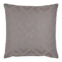 Zierkissen Mäander Graubraun ca. 45x45cm - Graubraun, ROMANTIK / LANDHAUS, Textil (45/45cm) - Mömax