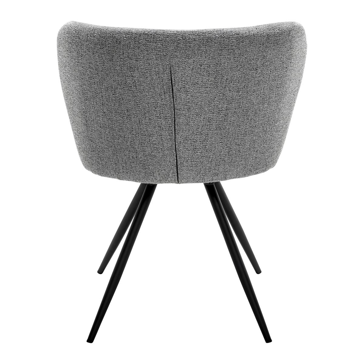 KRZESŁO CARLINA - jasnoszary/czarny, Modern, metal/drewno (60/79/59cm) - Bessagi Home