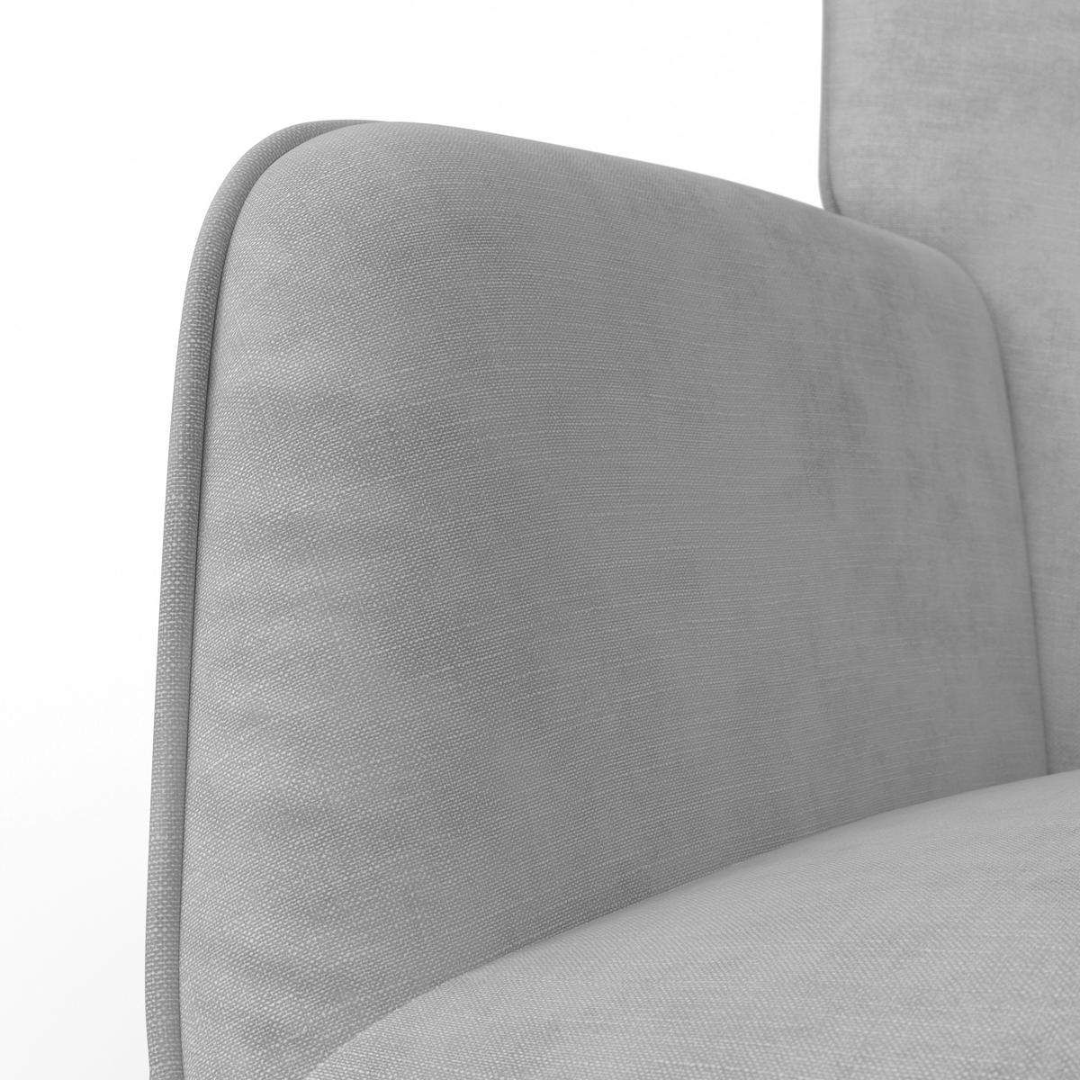 Sessel Natalie Hellgrau Webstoff - Hellgrau/Naturfarben, MODERN, Holz/Textil (64/99/69cm) - Bessagi Home
